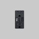 Outlet 125 Black Module, Duplex & 2 USB-A + C
