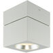 Square LED 4.8 inch White Surface Mount Ceiling Light in 1250, 24° Specular