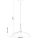 Lunelle 1 Light 18 inch Matte Black Pendant Ceiling Light