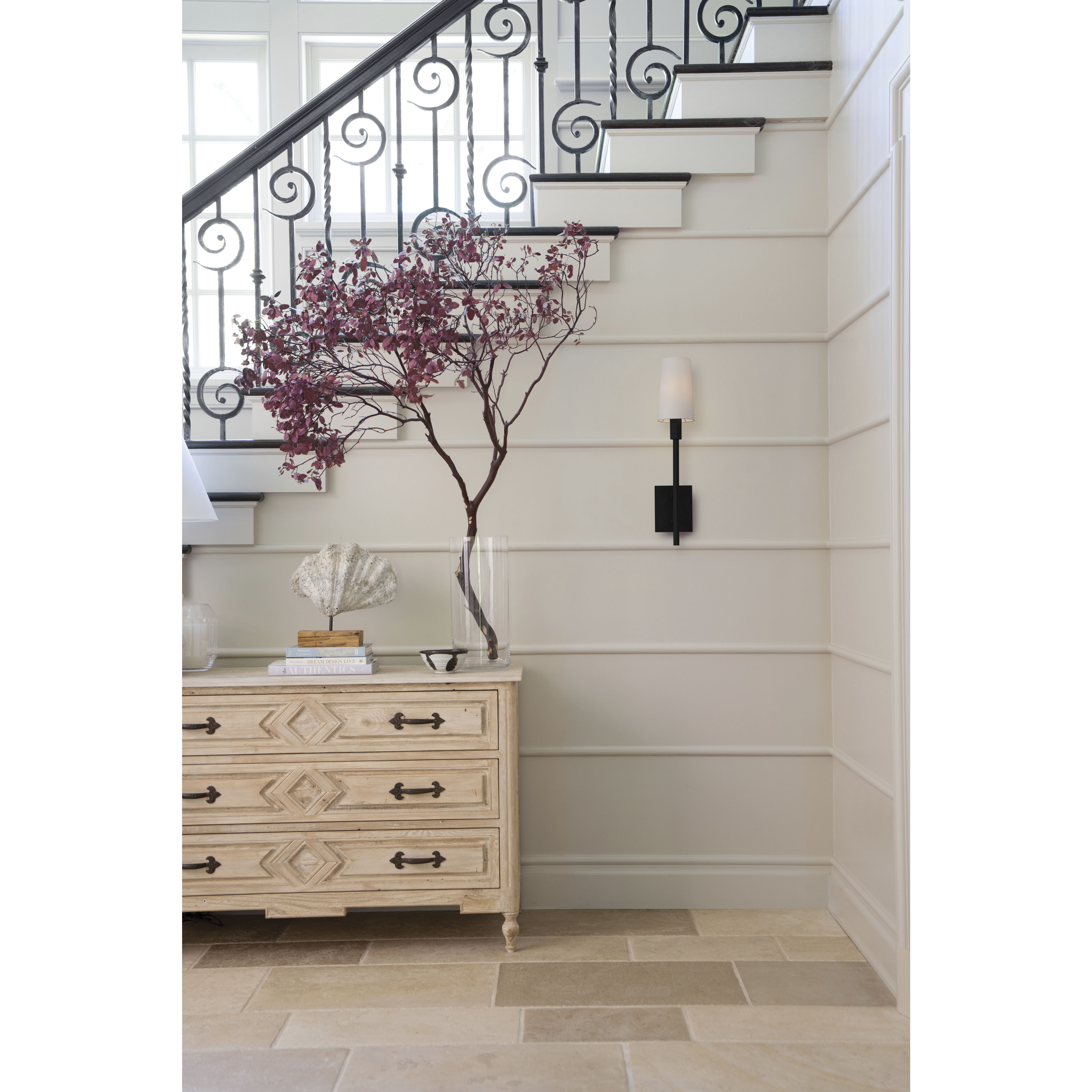 Fenwick 1 Light 5.25 inch Black Interior Wall Mount Wall Light