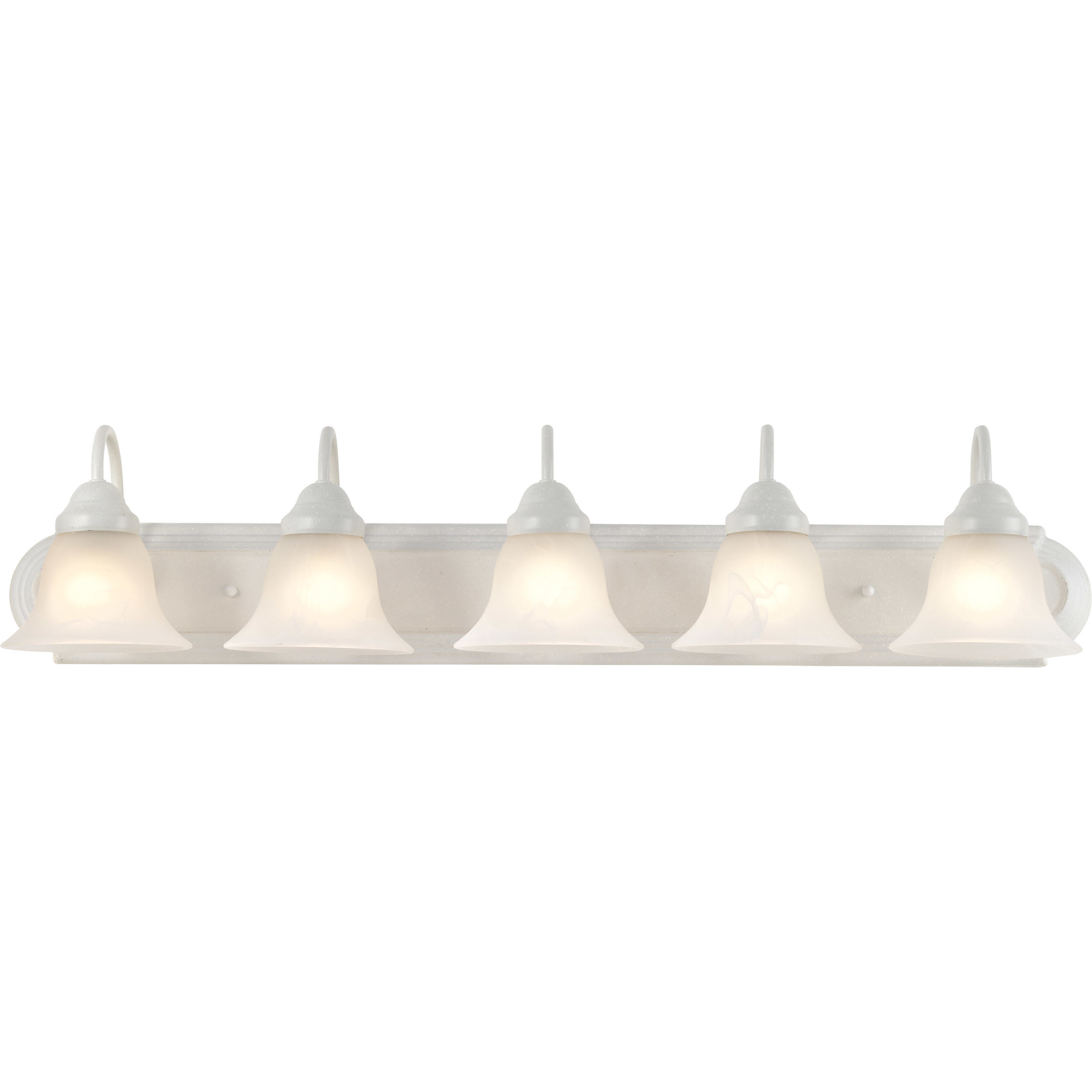 Ballerina 5 Light 36 inch Textured White Vanity Light Wall Light