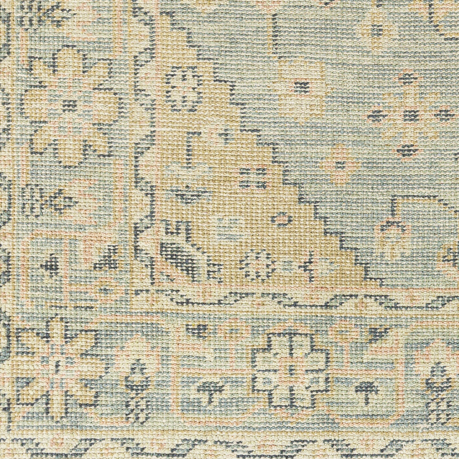 Zahra 66 X 42 inch Dusty Sage Rug in 4 X 6, Rectangle