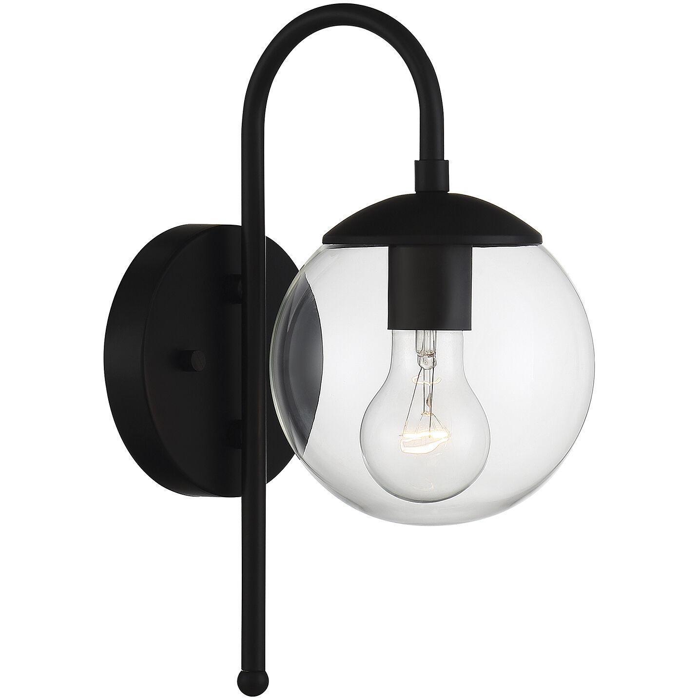 Farmhouse Outdoor Wall Lantern in Black