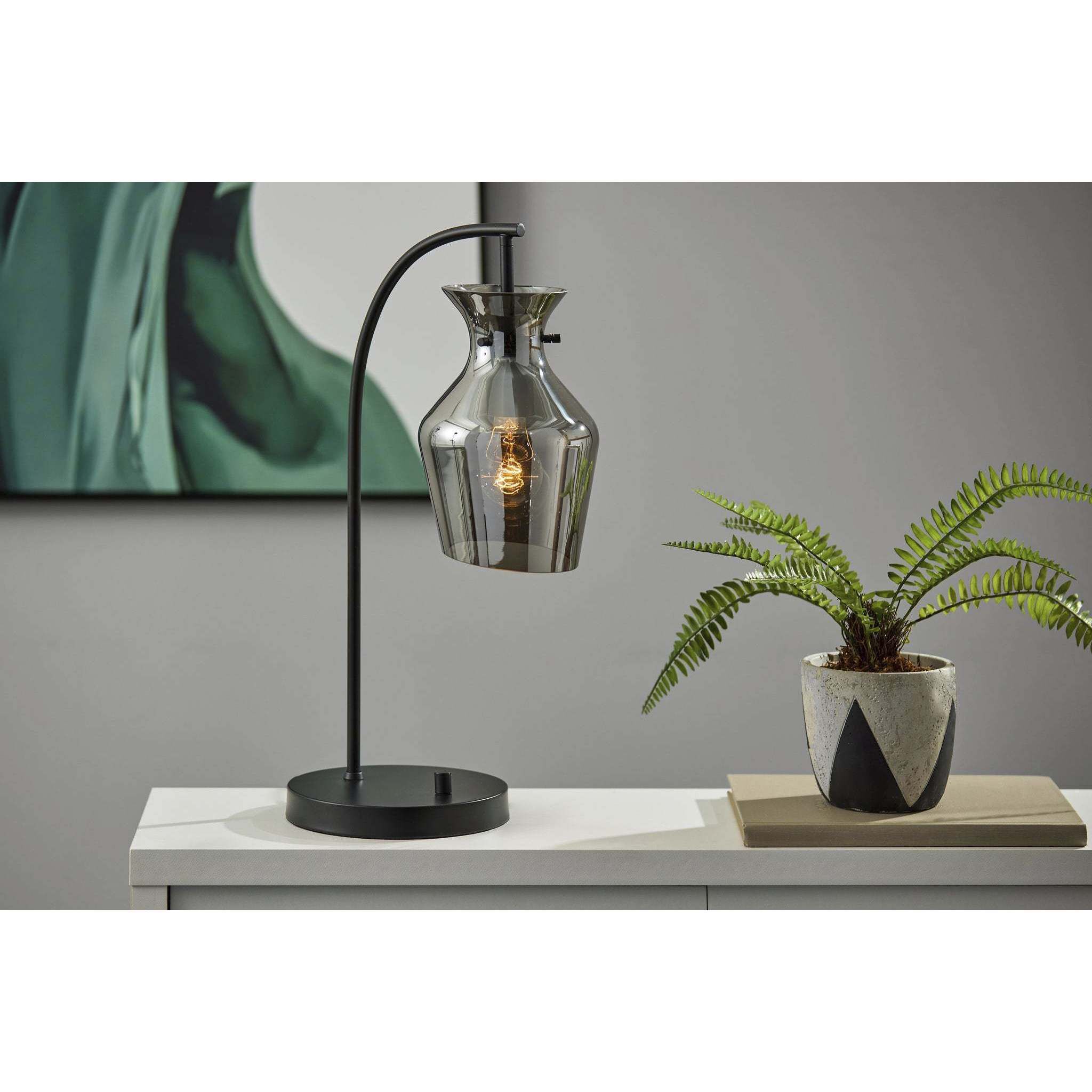 Tate 21 inch 40.00 watt Black Table Lamp Portable Light