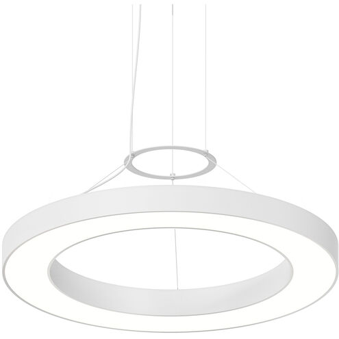 Pi 1 Light 30 inch Satin White Pendant Ceiling Light