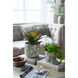 Flower Green and White Planter