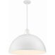 Soto 3 Light 23.5 inch White Pendant Ceiling Light