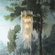 Erika 5 Light 13.78 inch Antique Brass and Clear Glass Pendant Ceiling Light