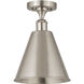 Ballston Cone LED 8 inch Brushed Satin Nickel Semi-Flush Mount Ceiling Light
