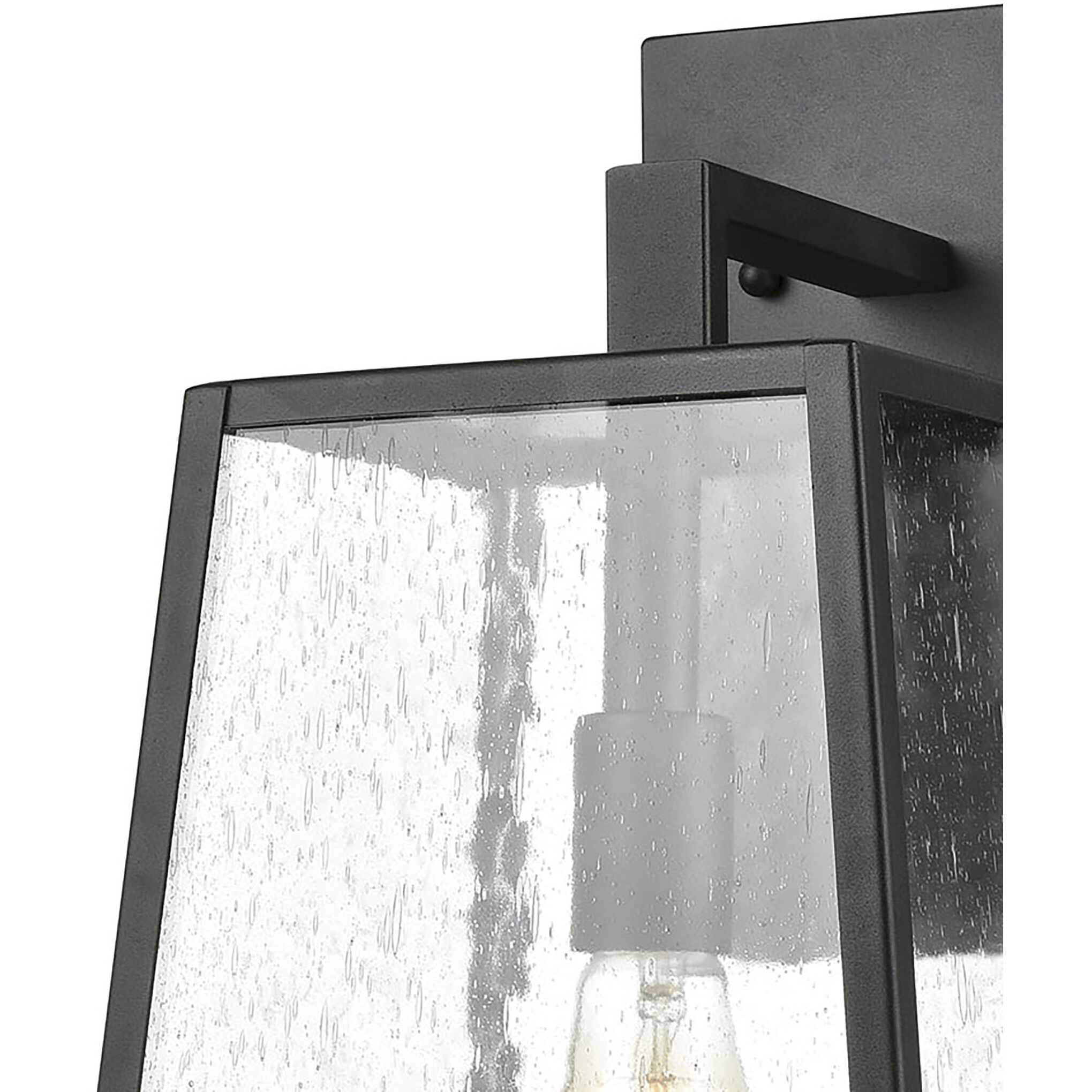 Meditterano 1 Light 18 inch Matte Black Outdoor Sconce