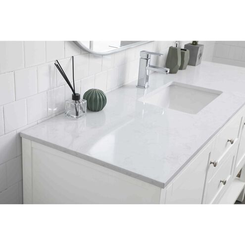 Heath 60 X 21.5 X 35 inch White Vanity Sink Set