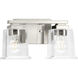 Gilmour 2 Light 12 inch Brushed Nickel Bath Vanity Wall Light