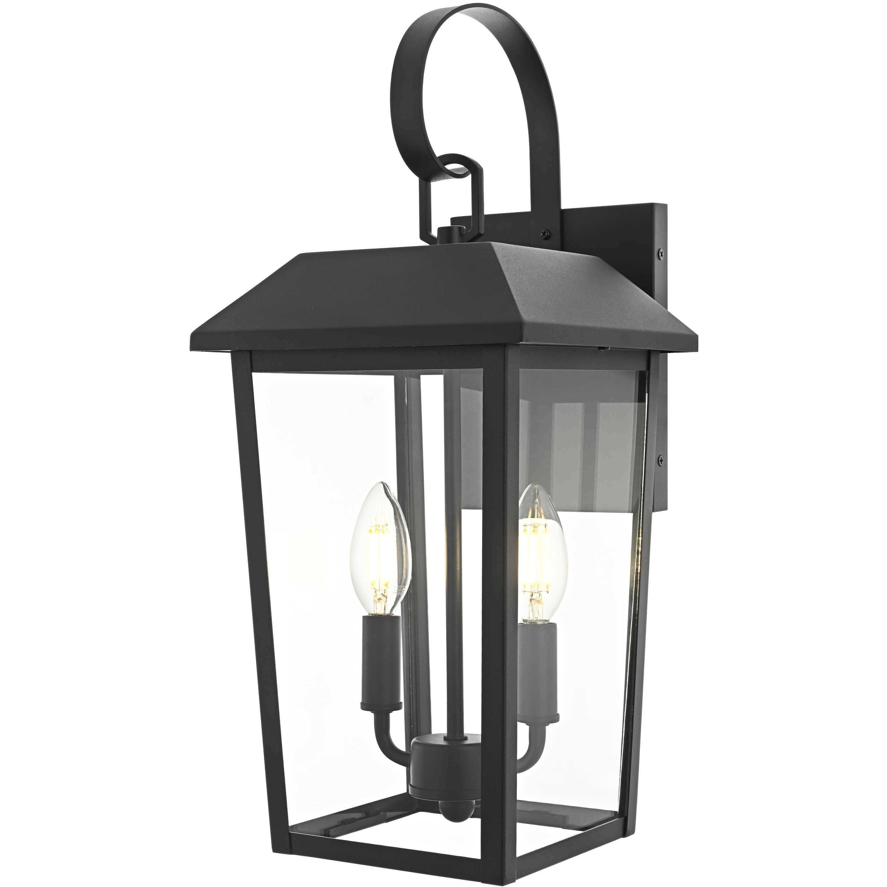 Riggs 2 Light 18 inch Black Outdoor Wall Sconce