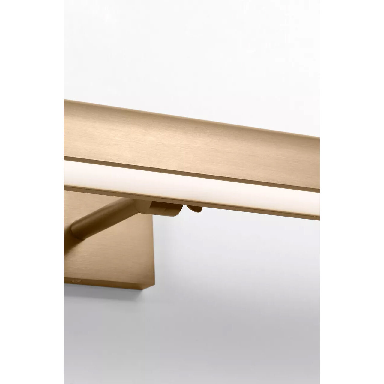 Gallery 0 watt 24 inch Satin Brass Picture Light Wall Light