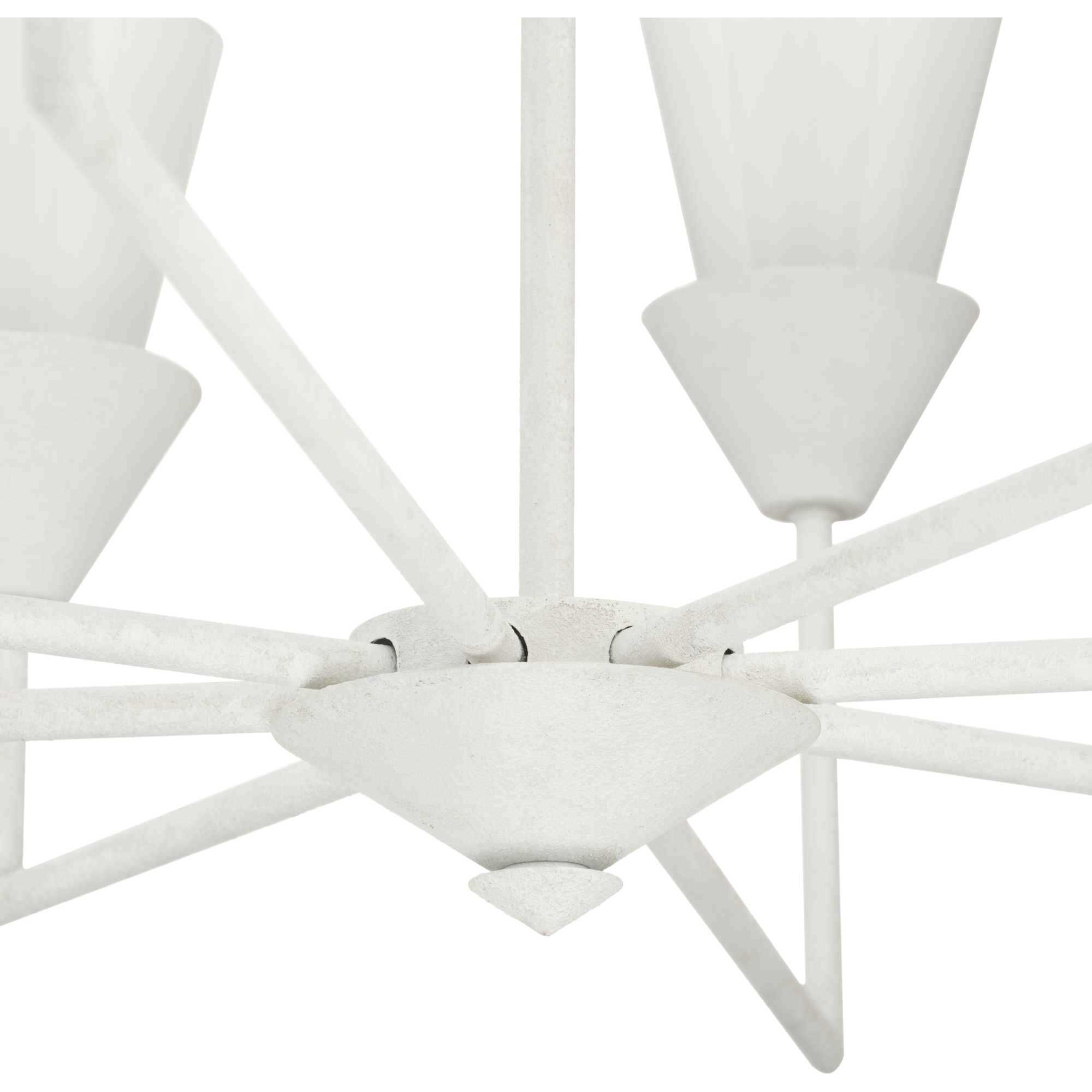 Pinellas 8 Light 40 inch White Plaster Chandelier Ceiling Light, Design Series