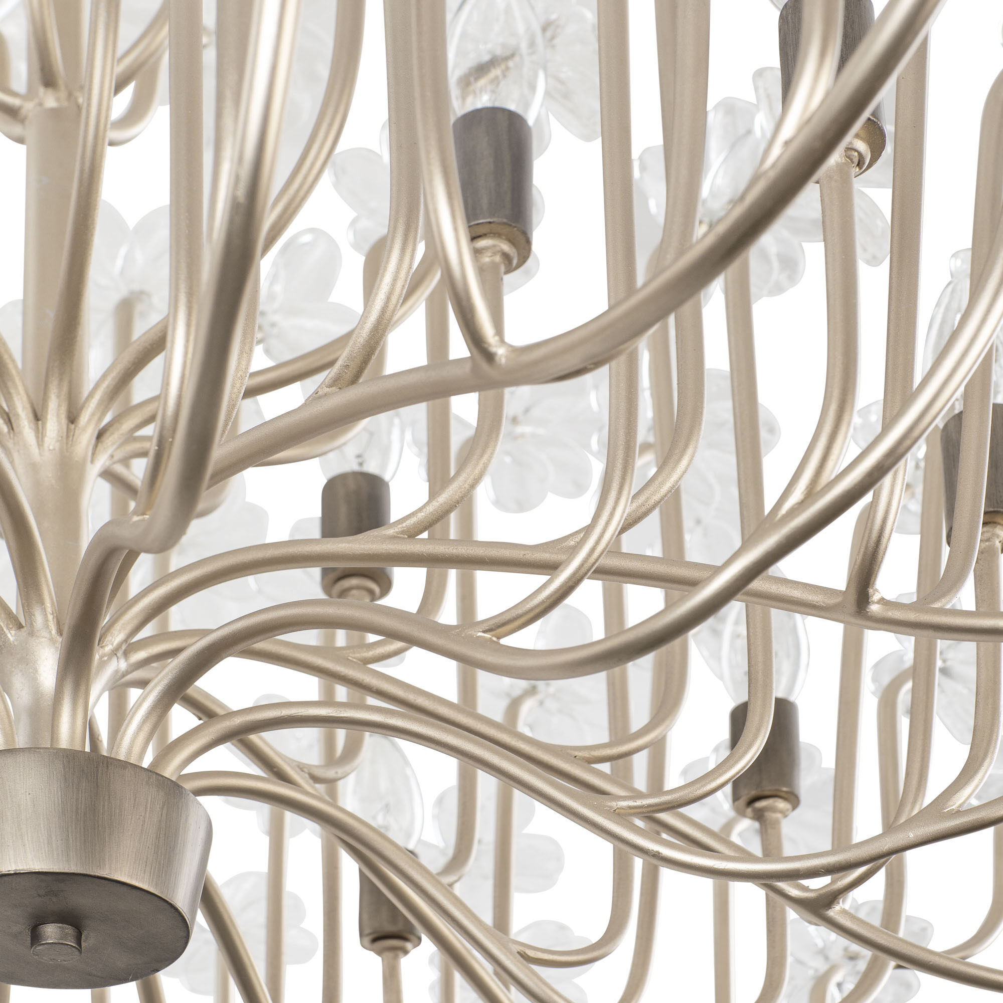 Wildflower 15 Light 40 inch Gold Dust/Artifact Chandelier Ceiling Light, Smithsonian Collaboration