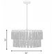 Aquitane 4 Light 24 inch Warm Brass Pendant Ceiling Light