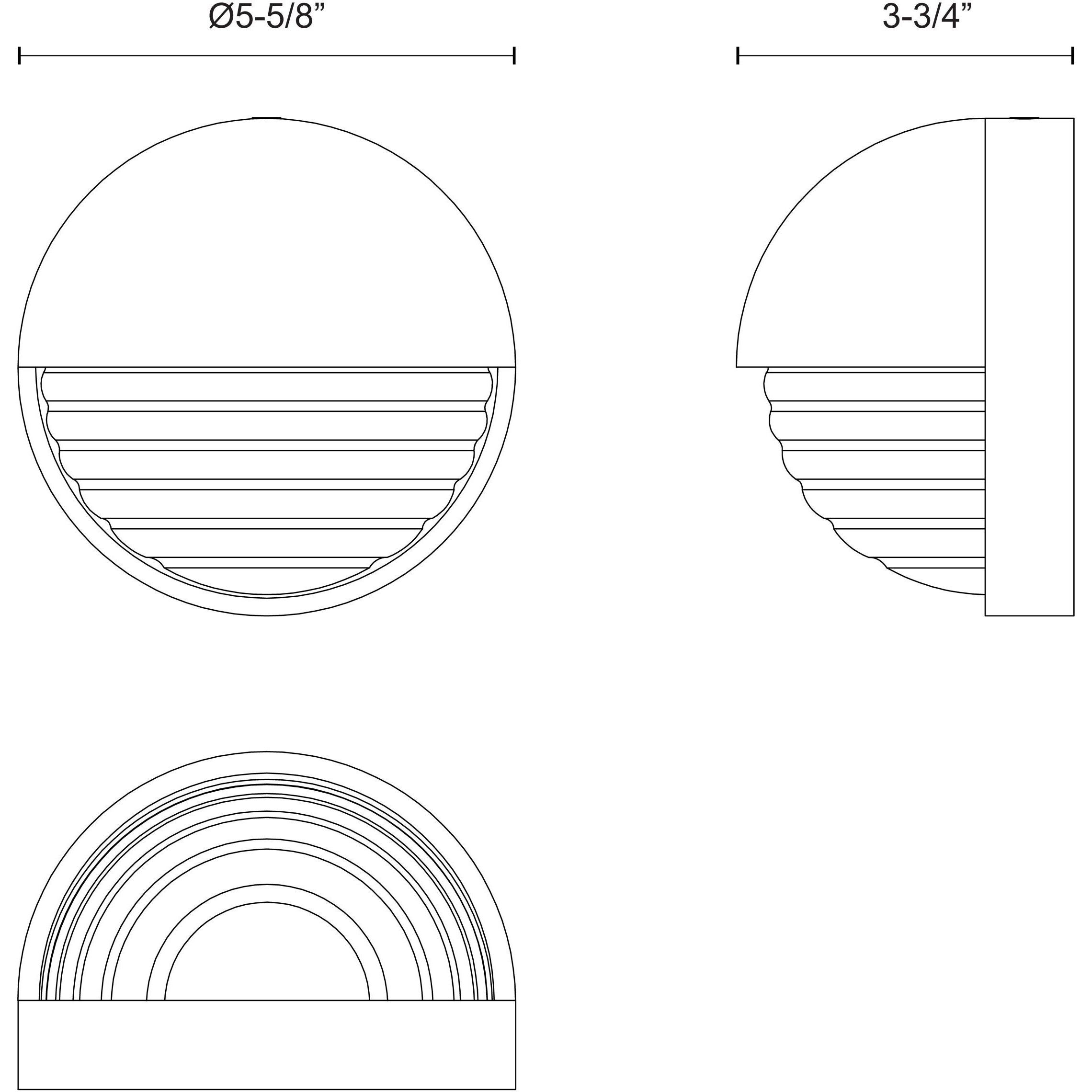Palais Wall/Vanity Light Wall Light in Vintage Brass