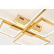 Canada LED 24 inch Gold LED Flush Mount Ceiling Light
