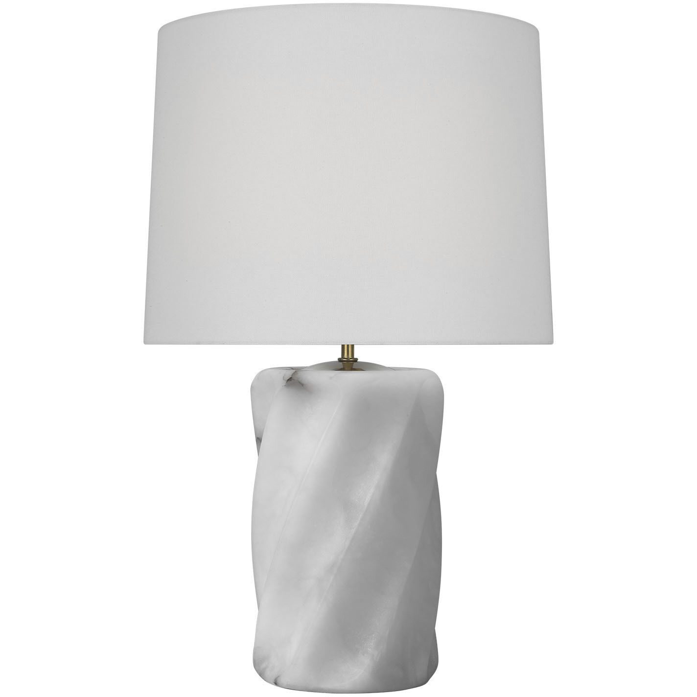 AERIN Ripley 24.75 inch 15 watt Alabaster Torsade Table Lamp Portable Light