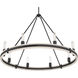 Rovessa 8 Light 39 inch Matte Black Chandelier Ceiling Light