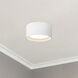 Uma 7.25 inch White Semi-Flush Mount Ceiling Light