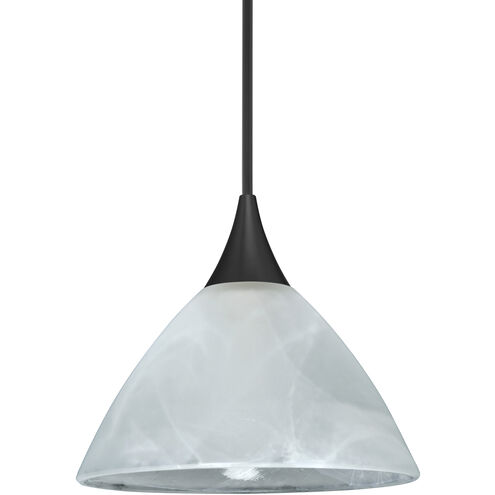 Domi 1 Light Black Cord Pendant Ceiling Light
