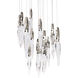 Kindjal LED 23 inch Polished Nickel Multi-Light Pendant Ceiling Light, Beyond