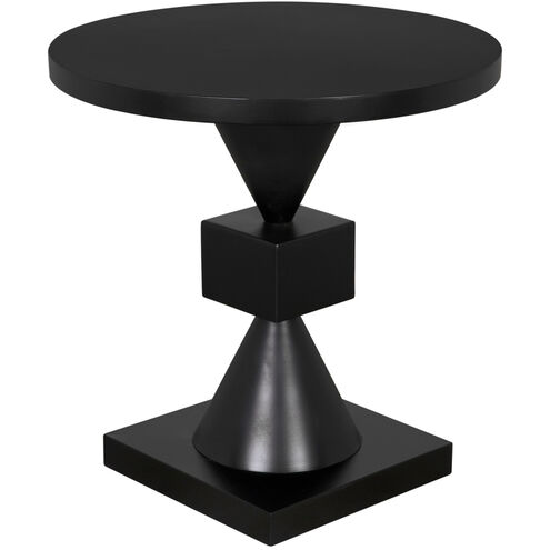 Theo 24.5 X 24 inch Matte Black Side Table