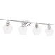 Gene 4 Light 38 inch Chrome Wall sconce Wall Light