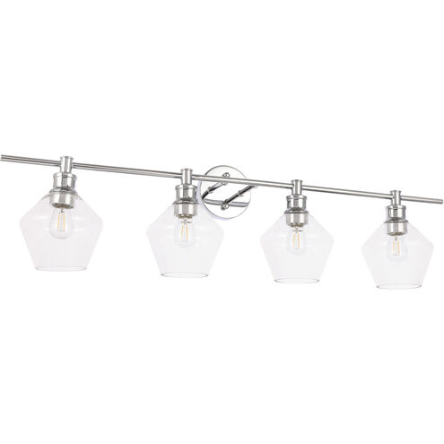 Gene 4 Light 38 inch Chrome Wall sconce Wall Light