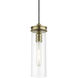Devoe 1 Light 5 inch Antique Brass Mini Pendant Ceiling Light