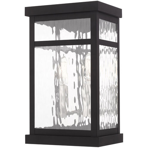 Hopewell 2 Light 13 inch Black Outdoor Wall Lantern