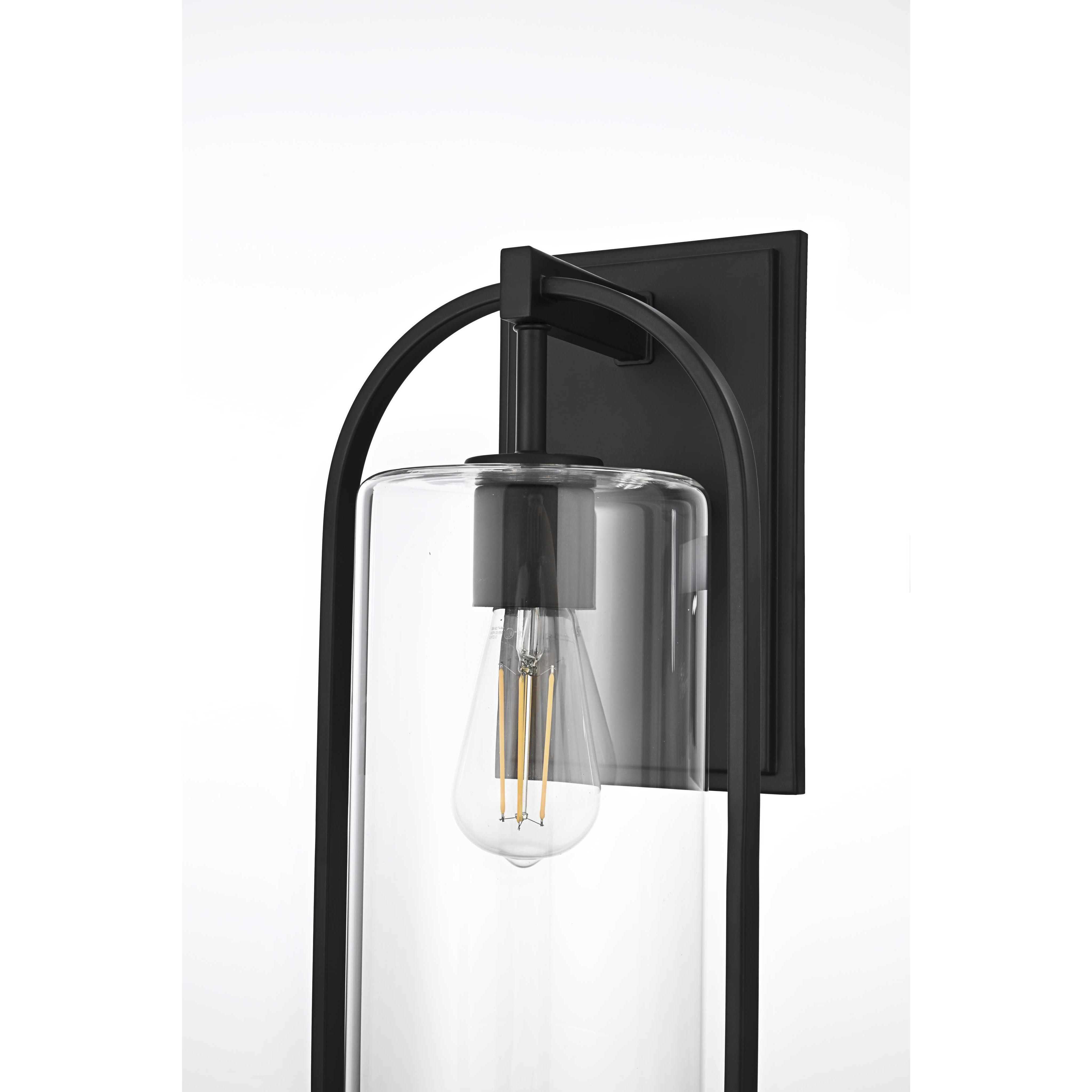 Jaxson 1 Light 20 inch Black Outdoor Wall Sconce