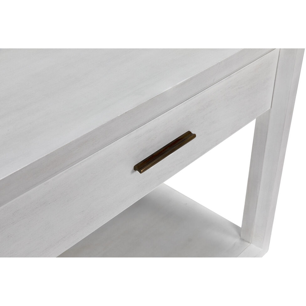 Antony 32 X 28.5 inch White Wash Side Table