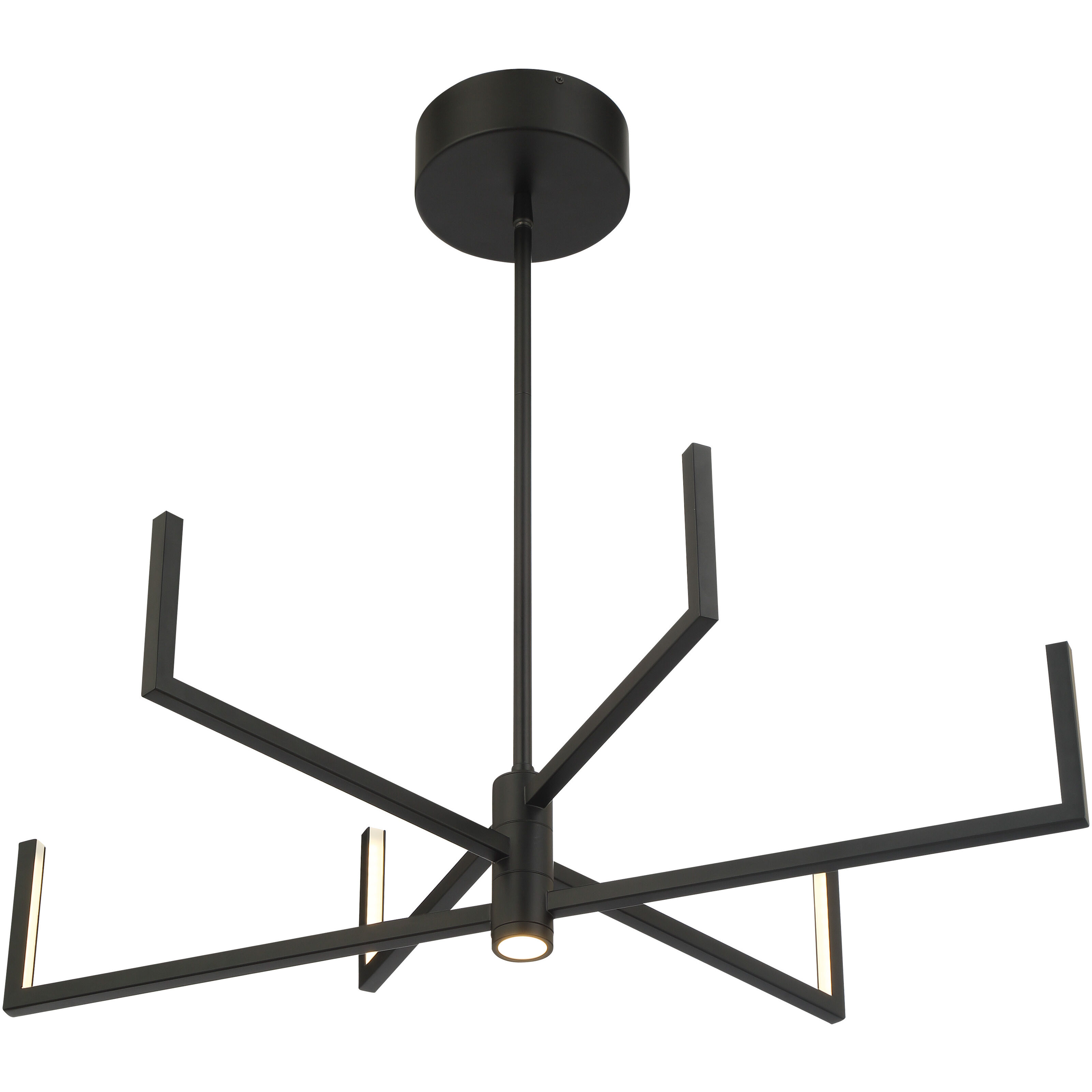 Articular LED 24.25 inch Coal Chandelier Ceiling Light