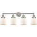 Bell 4 Light 33.5 inch Brushed Satin Nickel Bath Vanity Light Wall Light