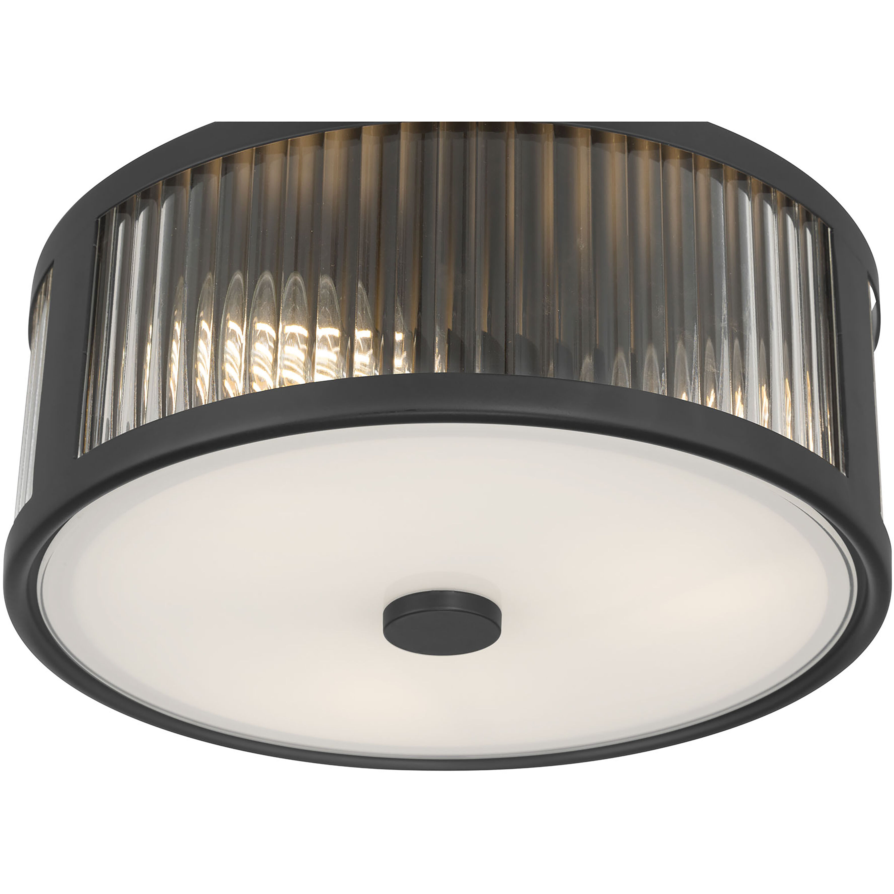 Ardezia 3 Light 11.75 inch Matte Black Flush Mount Ceiling Light