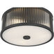 Ardezia 3 Light 11.75 inch Matte Black Flush Mount Ceiling Light