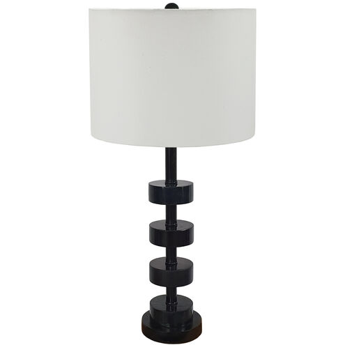Fonrosa 28 inch 60.00 watt Black and White Table Lamp Portable Light