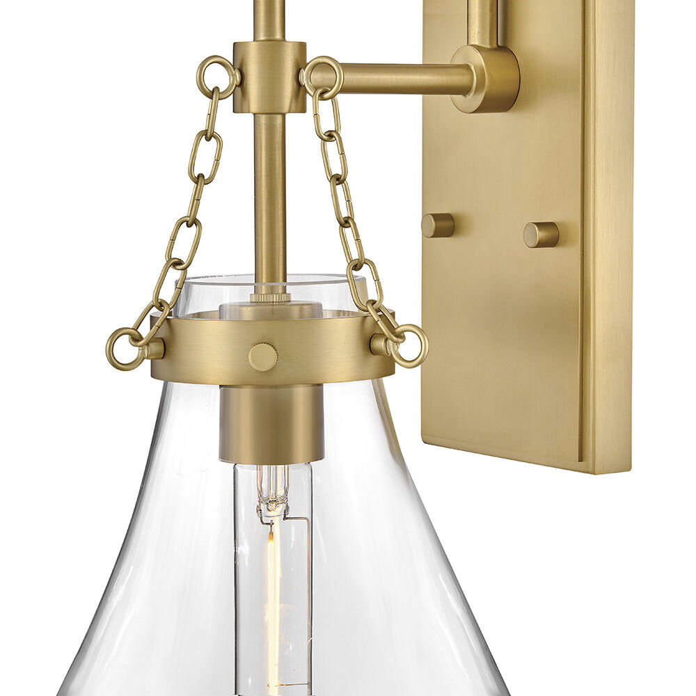 Eloise Sconce Wall Light in Lacquered Brass