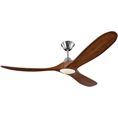 Maverick 60 inch Brushed Steel with Koa Blades Ceiling Fan
