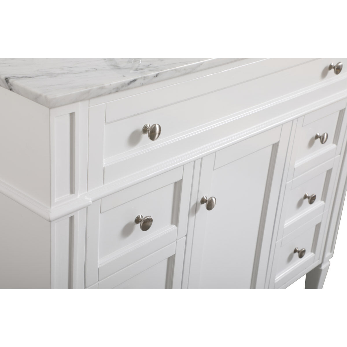 Park Avenue 42 X 22 X 35 inch White Vanity Sink Set