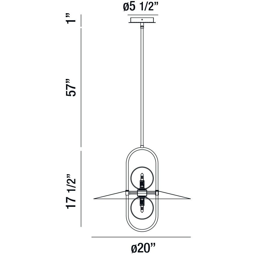 Millbrook LED 20 inch Chrome Chandelier Ceiling Light