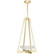 Delphi LED 17.5 inch Gold Pendant Ceiling Light