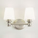 Sean Lavin Xavierre 2 Light 14 inch Satin Nickel Vanity Light Wall Light