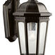 Courtyard 1 Light 18 inch Rubbed Bronze Outdoor Wall in A19, Medium