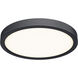 Delta LED 14 inch Black Flushmount Ceiling Light, Indoor/Outdoor