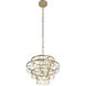 Fleur 4 Light 22 inch French Gold Chandelier Ceiling Light, Smithsonian Collaboration