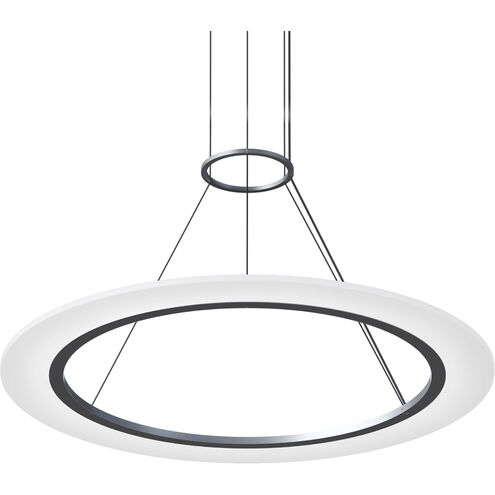 Arctic Rings LED 31 inch Bright Satin Aluminum Ring Pendant Ceiling Light